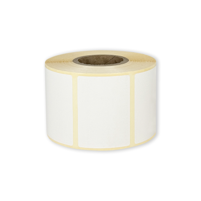 Fehér papír öntapadós THERMAL címkék 58x43 mm, 1000 címke tekercsenként