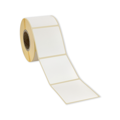 Etichete TERMICE autoadezive din hârtie albă 58x60 mm, 750 etichete per rolă