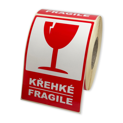 Etichete autoadezive 80x120 mm, KŘEHKÉ /...