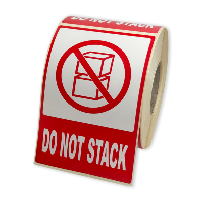 Etykiety samoprzylepne 80x120 mm, DO NOT STACK,...