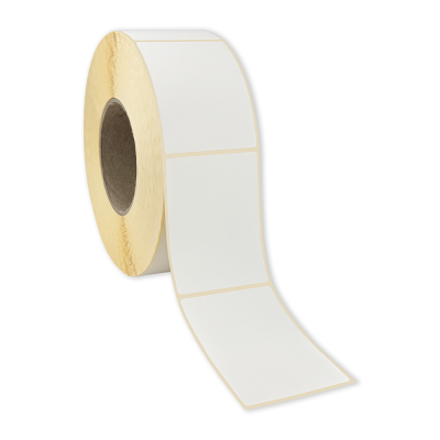 White paper self-adhesive THERMAL labels 60x80 mm, 1800 labels per roll