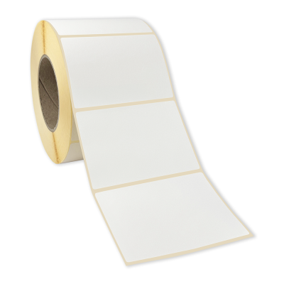 Białe papierowe etykiety samoprzylepne THERMAL 100x70 mm, 1500 etykiet na rolce