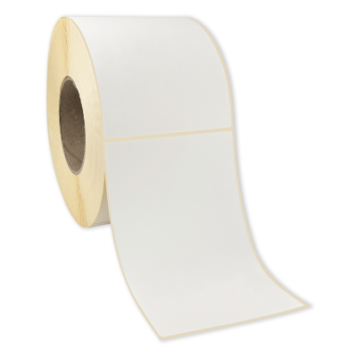 White paper self-adhesive THERMAL labels 100x150 mm, 1000 labels per roll