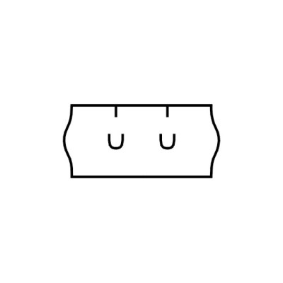 Öntapadós címkék árpisztolyokhoz, 26x12 mm UNI,...