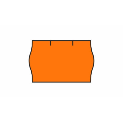 Etichete autoadezive pentru pistoale de prețuri, 25x16 mm, Culoarea semnalului de contact