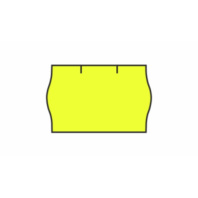 Etichete autoadezive pentru pistoale de prețuri, 25x16 mm, Culoarea semnalului de contact