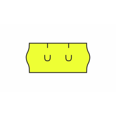 Etykiety samoprzylepne do pistoletów cenowych, 26x12 mm, kolor sygnalizacyjny UNI