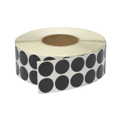 Samoprzylepna kropka mocująca 30 mm, czarna, rolka 3000 szt.