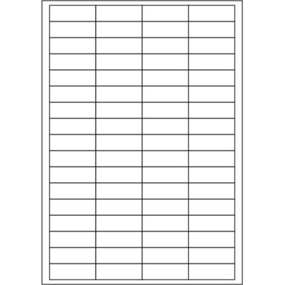 Removable white paper self-adhesive labels...