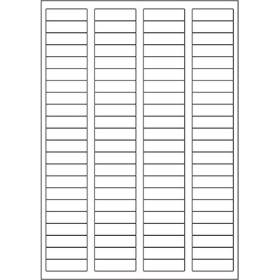 Fehér fényes öntapadós papírcímke 44x12,7 mm,...