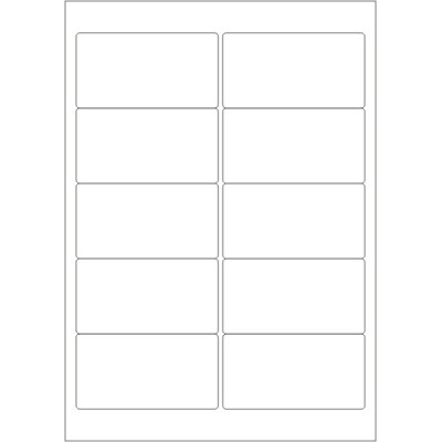 Fehér fényes öntapadós címkék 96x50,8 mm-es,...