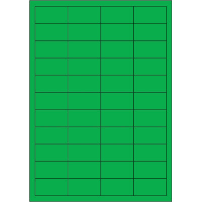 Samolepiace etikety 48,5x25,4 mm farebné papierové, na hárku A4, pre laserovú a atramentovú tlač