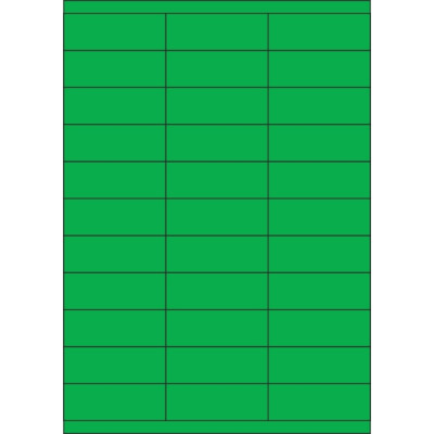 Etichete autoadezive din hârtie color 70x25,4 mm, pe foaie A4, pentru imprimare laser și inkjet