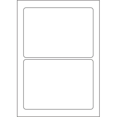 Etichete autoadezive durabile din plastic alb...