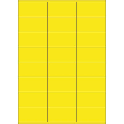 Colour paper self-adhesive labels 70x36 mm, on A4 sheet, for laser and inkjet printing