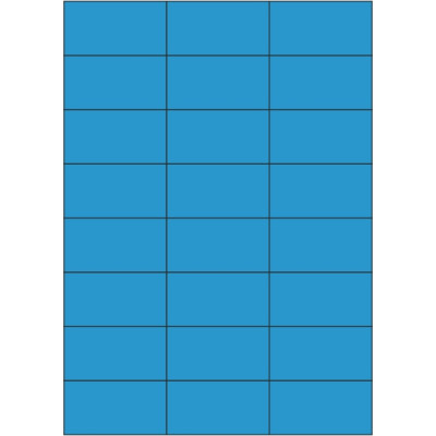 Etichete autoadezive din hârtie color 70x37 mm, pe foaie A4, pentru imprimare laser și inkjet