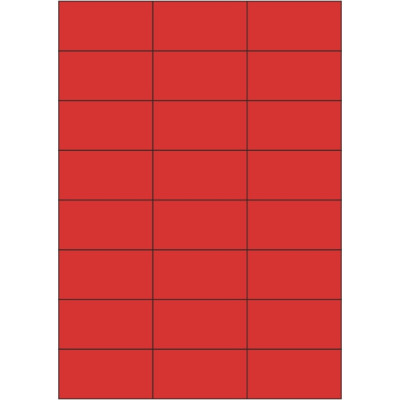 Samolepicí etikety 70x37 mm barevné papírové, na archu A4, pro laserový a inkoustový tisk Samolepicí etikety 70x37 mm barevné papírové, na archu A4, pro laserový a inkoustový tisk