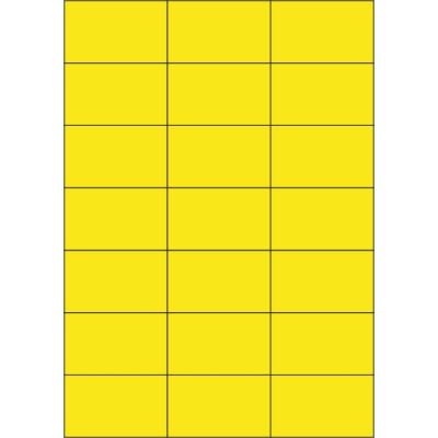 Etichete autoadezive din hârtie color 70x42,4 mm, pe foaie A4, pentru imprimare laser și inkjet