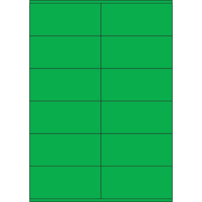 Etichete autoadezive din hârtie color 105x48 mm, pe foaie A4, pentru imprimare laser și inkjet