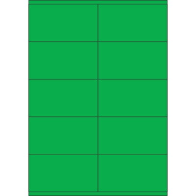 Etichete autoadezive din hârtie color 105x57 mm, pe foaie A4, pentru imprimare laser și inkjet