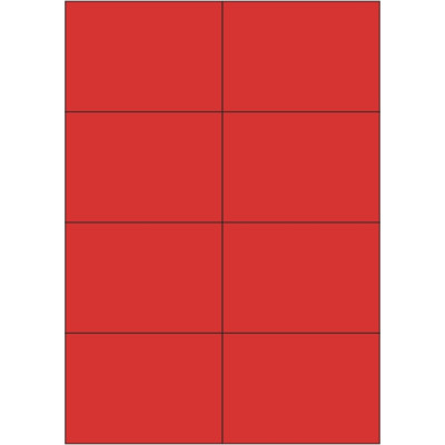 Etichete autoadezive din hârtie color 105x74 mm, pe foaie A4, pentru imprimare laser și inkjet