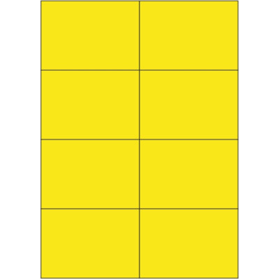 Etichete autoadezive din hârtie color 105x74 mm, pe foaie A4, pentru imprimare laser și inkjet