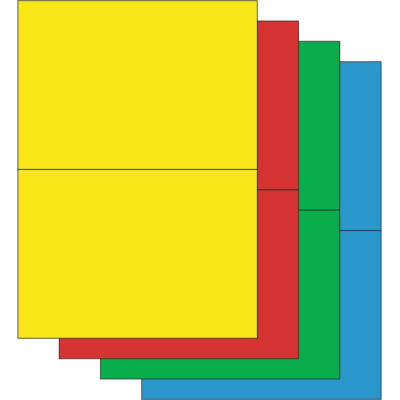 Etichete autoadezive din hârtie color 210x148...