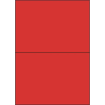 Kolorowe papierowe etykiety samoprzylepne 210x148 mm, na arkuszu A4, do druku laserowego i atramentowego