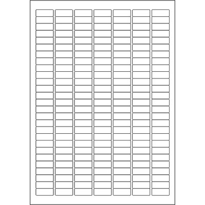 Fehér öntapadós papírcímke 25,4x10 mm, A4-es...