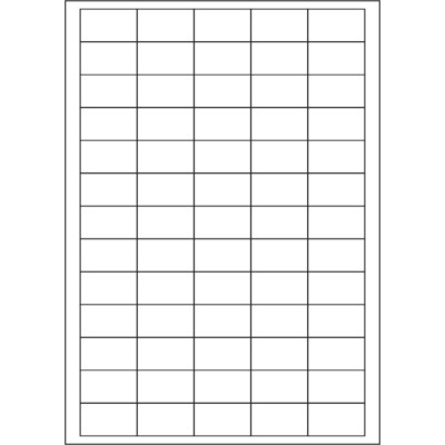 Fehér öntapadós papírcímke 38x21,2 mm, A4-es...