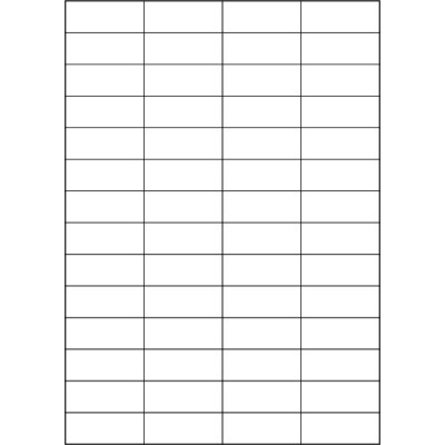 Fehér öntapadós papírcímkék 52,5x21,2 mm (56...