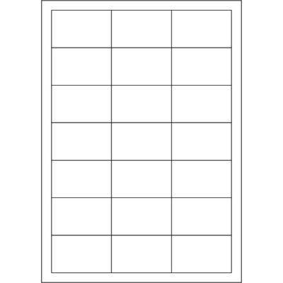 Etichete autoadezive din hârtie albă 63x39,5...