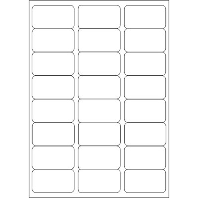 Białe papierowe etykiety samoprzylepne 68x36...