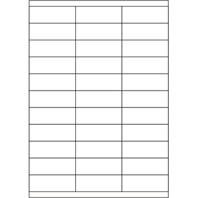 Fehér öntapadós papírcímke 70x25,4 mm, A4-es...