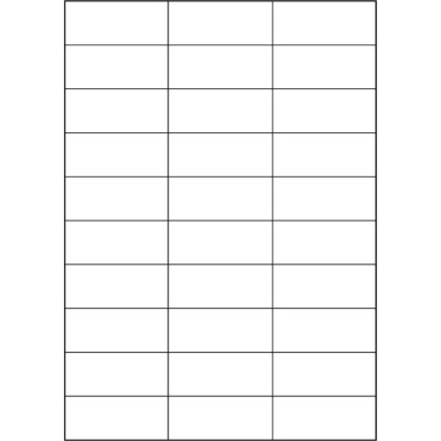 Fehér öntapadós papírcímkék 70x29,7 mm, A4-es...