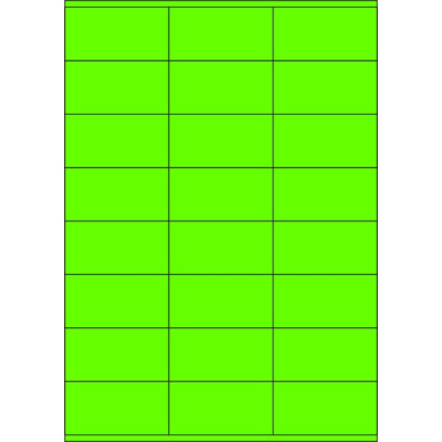 Öntapadós címkék 70x36 mm-es, A4-es lapon, lézernyomtatáshoz, színes jelzőpapírból