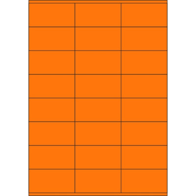 Öntapadós címkék 70x36 mm-es, A4-es lapon, lézernyomtatáshoz, színes jelzőpapírból