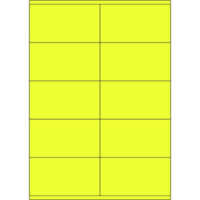 Öntapadós címkék 105x57 mm-es, A4-es lapon, lézernyomtatáshoz, színes jelzőpapírból