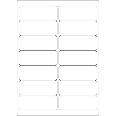 Fehér öntapadós papírcímke 98x38,1 mm, A4-es...