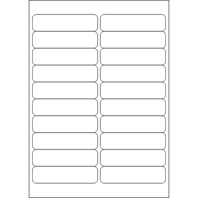 Białe papierowe etykiety samoprzylepne 98x25,4...