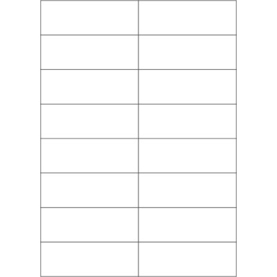 Białe papierowe etykiety samoprzylepne 105x37...