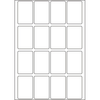 Fehér papír öntapadós címkék 45x68 mm, A4-es...