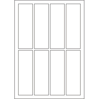 Etichete autoadezive din hârtie albă 43x135 mm,...