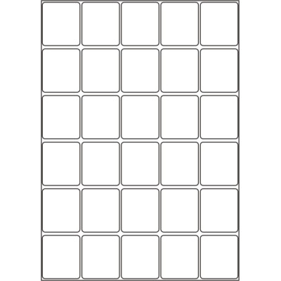 Etichete autoadezive din hârtie albă 40x46 mm,...