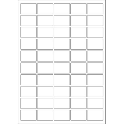 Fehér öntapadós papírcímke 38,5x25,4 mm, A4-es...
