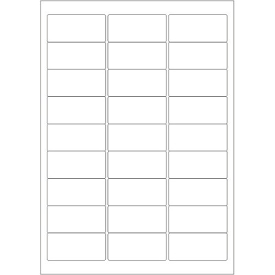 Fehér papír öntapadós címkék 63,5x29,6 mm,...
