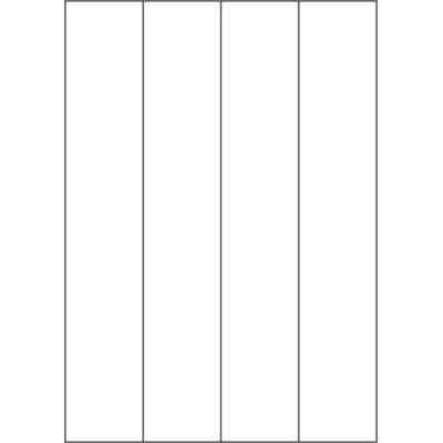 Fehér papír öntapadós címkék 52,5x297 mm, A4-es...