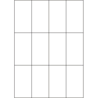 Fehér papír öntapadós címkék 52,5x99 mm, A4-es...