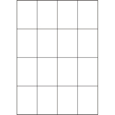 Fehér papír öntapadós címkék 52,5x74 mm, A4-es...