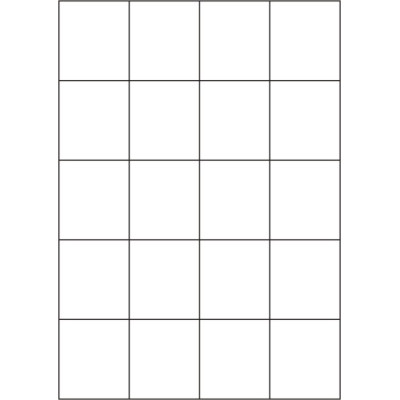 Fehér papír öntapadós címkék 52,5x59,4 mm,...